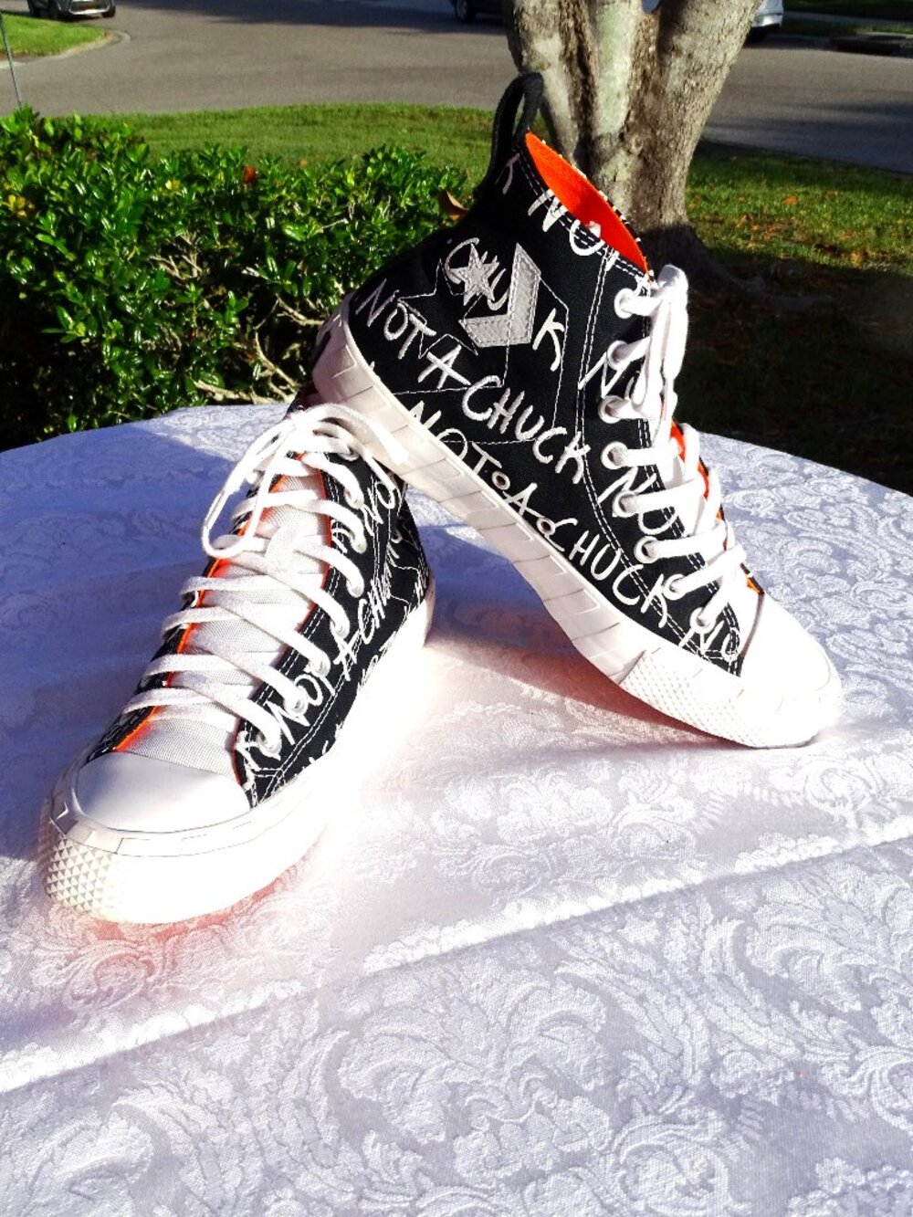 Converse 7.5 Chuck Taylor All Star Unt1tled Not A Chuck Black High Top 166502C